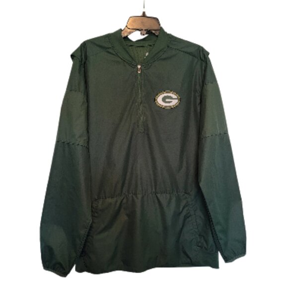Green Bay Packers Nike Dri-Fit Quarter Zip Jacket Large - Picture 1 of 16